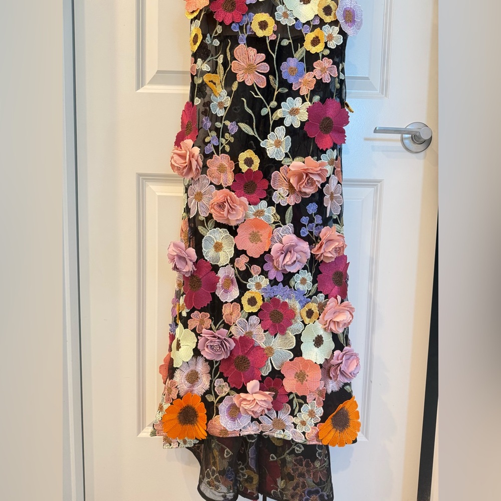NWOT BRONX AND BANCO Jasmine Multi Floral Strapless Gown - Picture 6 of 15